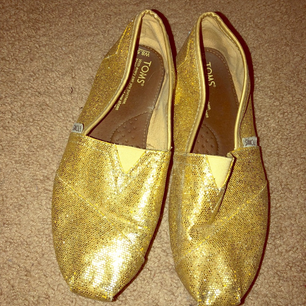 TOMS - gold/ sparkly